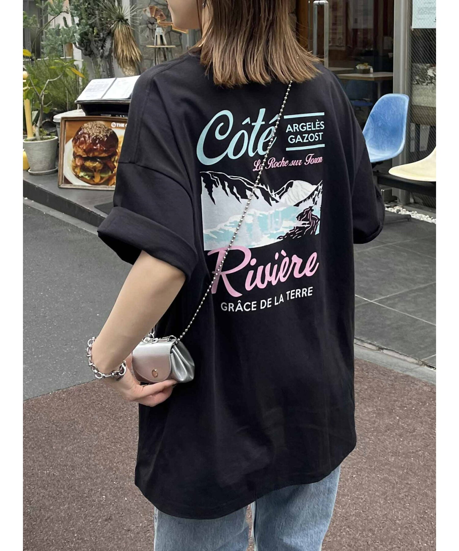 【ユニセックス】CoteスーベニアバックプリントTシャツ